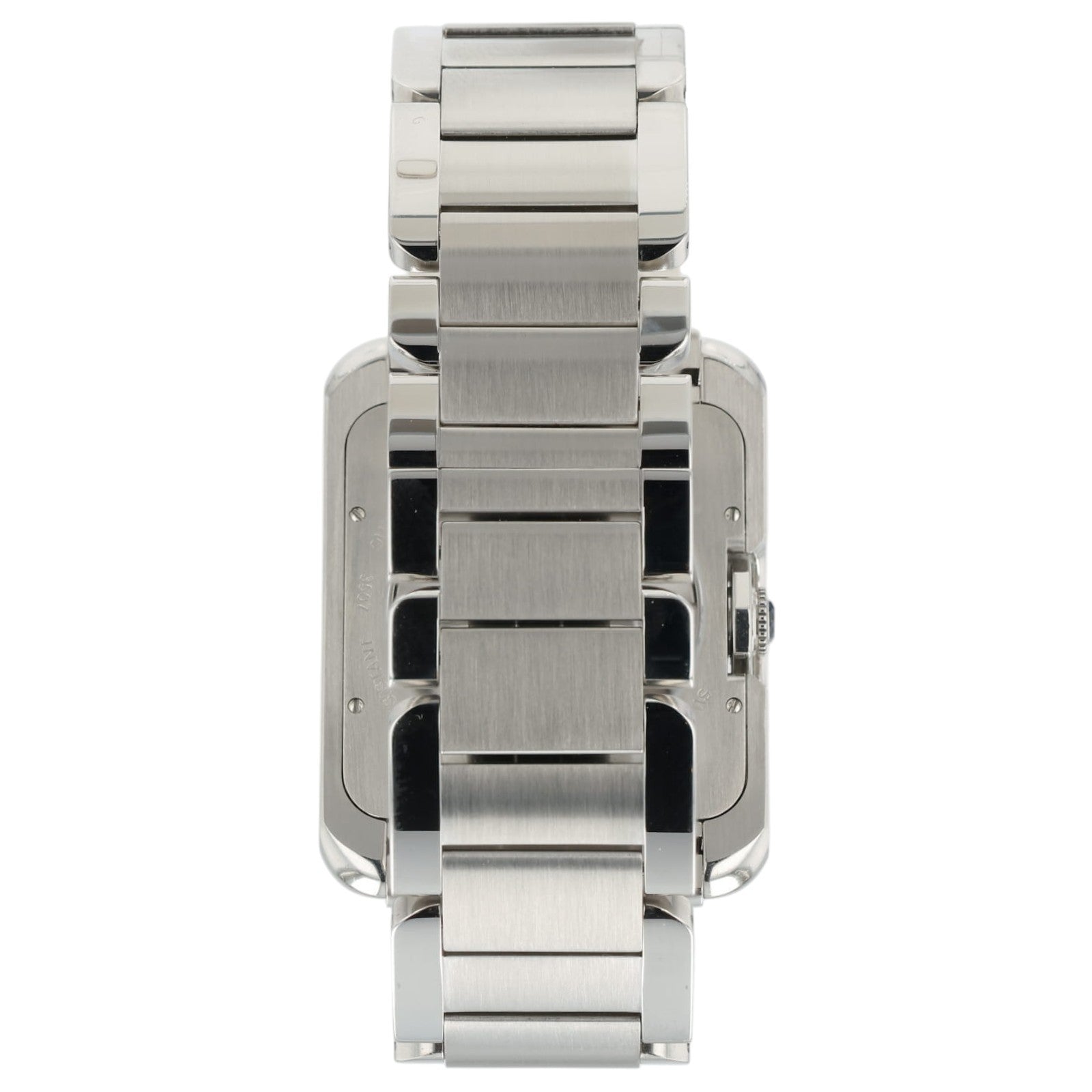 Cartier Tank Anglaise Silver Color Dial Steel 47x36mm Automatic Mens W5310008