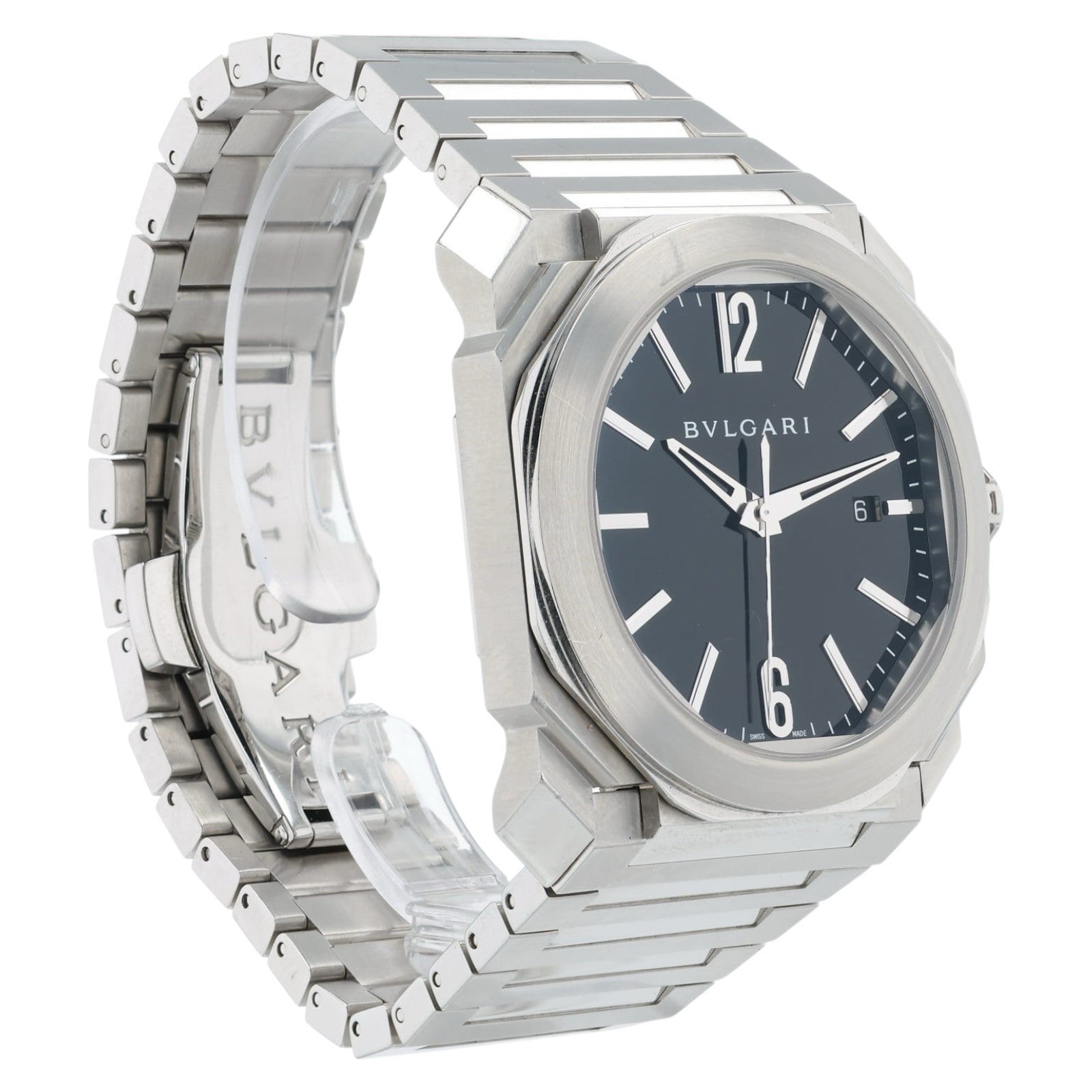 Bulgari Octo Black Dial Stainless Steel 41mm Automatic Men’s Watch BGO41S
