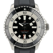 Breitling Superocean Black Dial Stainless Steel 44mm Automatic Mens Watch A17376