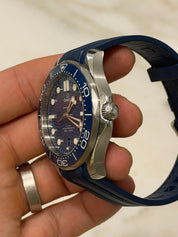 Omega Seamaster Wave 300m Blue Ceramic Men's Watch 210.32.32.42.20.03.001
