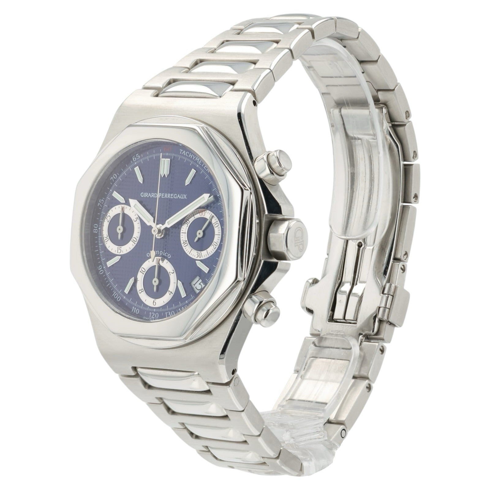 Girard Perregaux Laureato Blue Dial Stainless Steel 41mm Auto Men’s Watch 8017