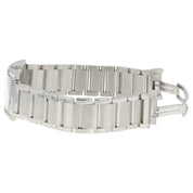 Tiffany East West Silver Color Dial Stainless Steel 22x37mm Quartz Unisex Watch