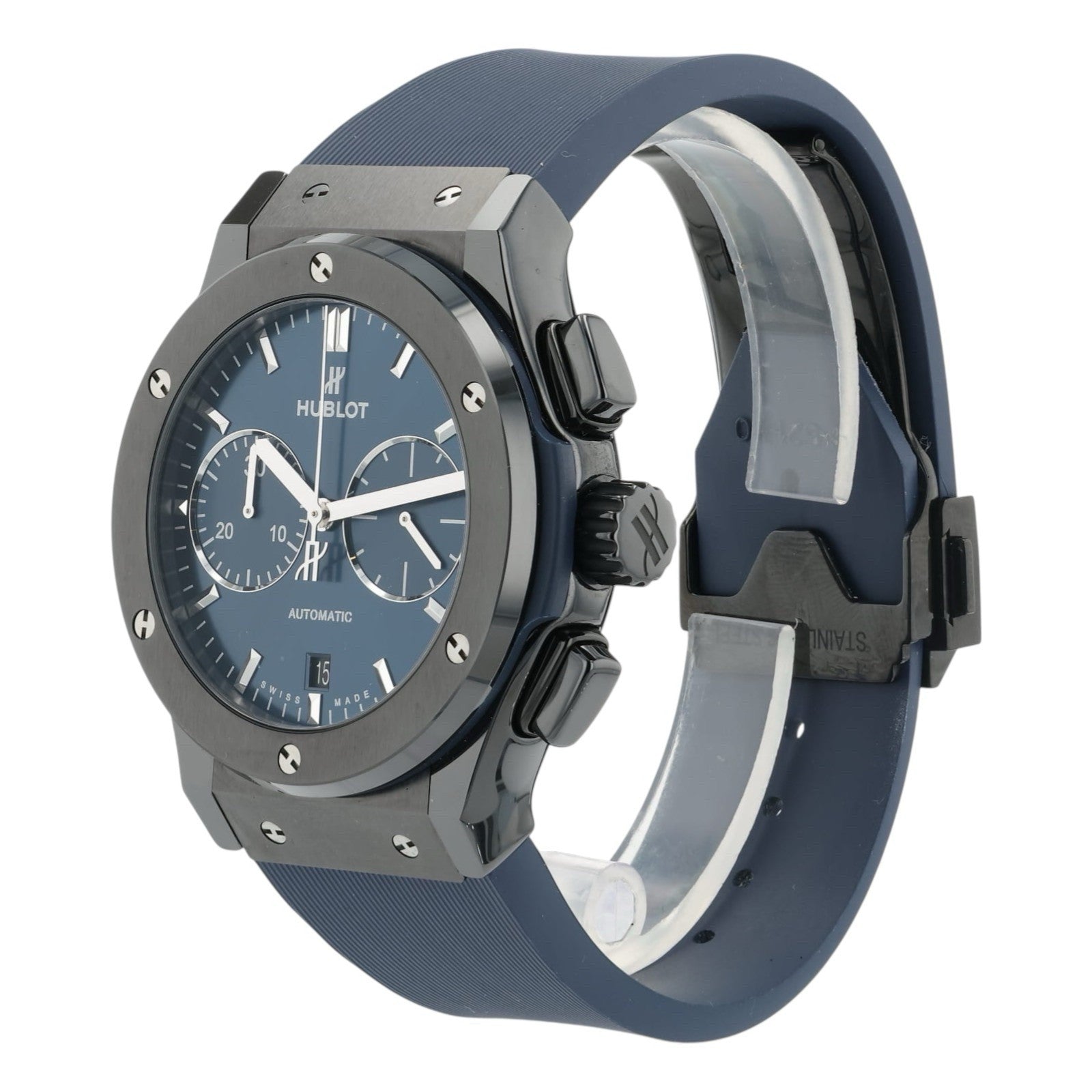 Hublot Classic Fusion Blue Dial Ceramic 45mm Automatic Men’s 521.CM.7170.RX