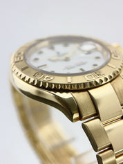 Rolex Yacht-Master 18k Yellow Gold White Dial 40mm Automatic Men’s Watch 16628