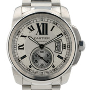 Cartier Calibre de Cartier Silver Dial Stainless Steel 42mm Automatic Mens 3389
