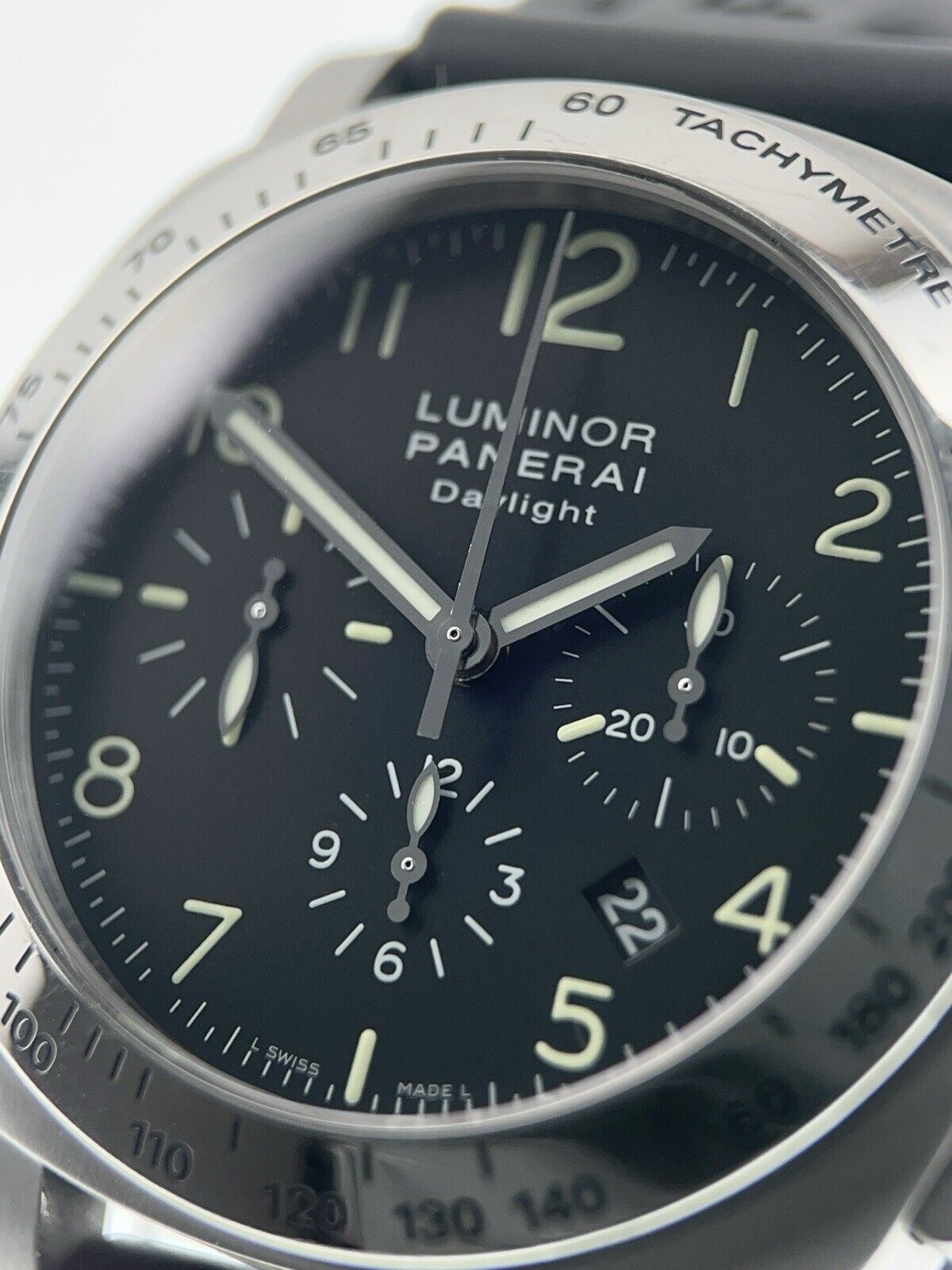 Panerai Luminor Daylight Stainless Steel Black Dial 44mm Automatic Mens PAM00196