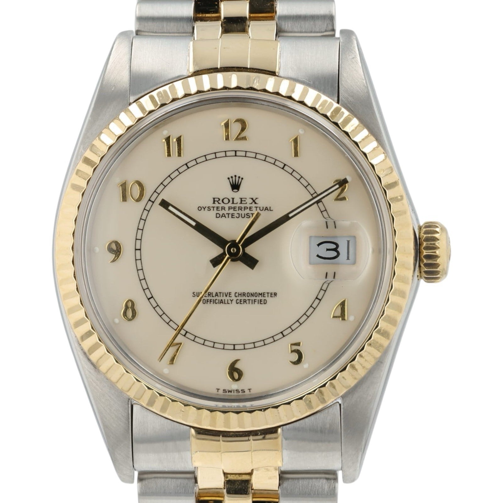 Rolex Datejust Boiler Dial Gold & Steel 36mm Automatic Men’s Watch 16013
