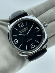 Panerai Radiomir 8 Days Stainless Steel Black Dial Hand Wind Mens Watch PAM00610