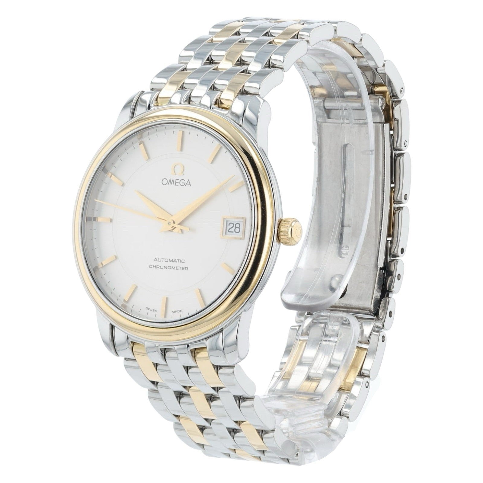 Omega Chronometer Silver Dial Gold & Steel 35mm Automatic Men’s Watch 4300.31
