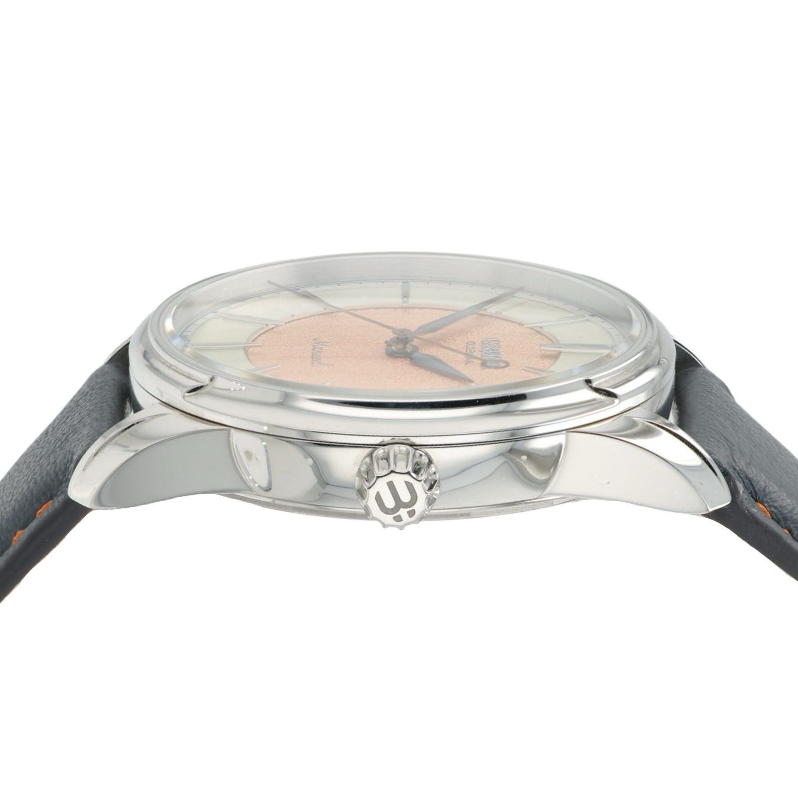 Grone Manueel Salmon Dial Stainless Steel 38mm Manual Wind Men’s Watch