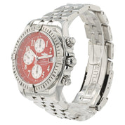 Breitling Chronomat Evolution Red Dial Stainless Steel 43mm Auto Mens A13356