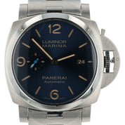 Panerai Luminor Marina Stainless Steel Blue Dial 44mm Automatic Mens PAM01058