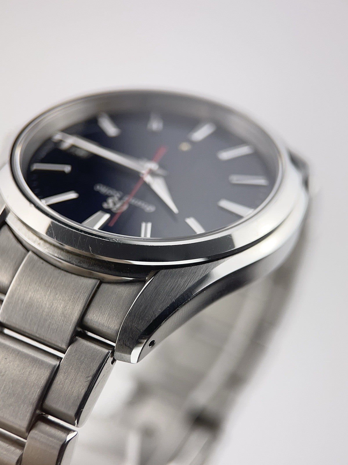 Grand Seiko Stainless Steel Blue Dial 40mm Quartz Movement Mens Watch SBGP007