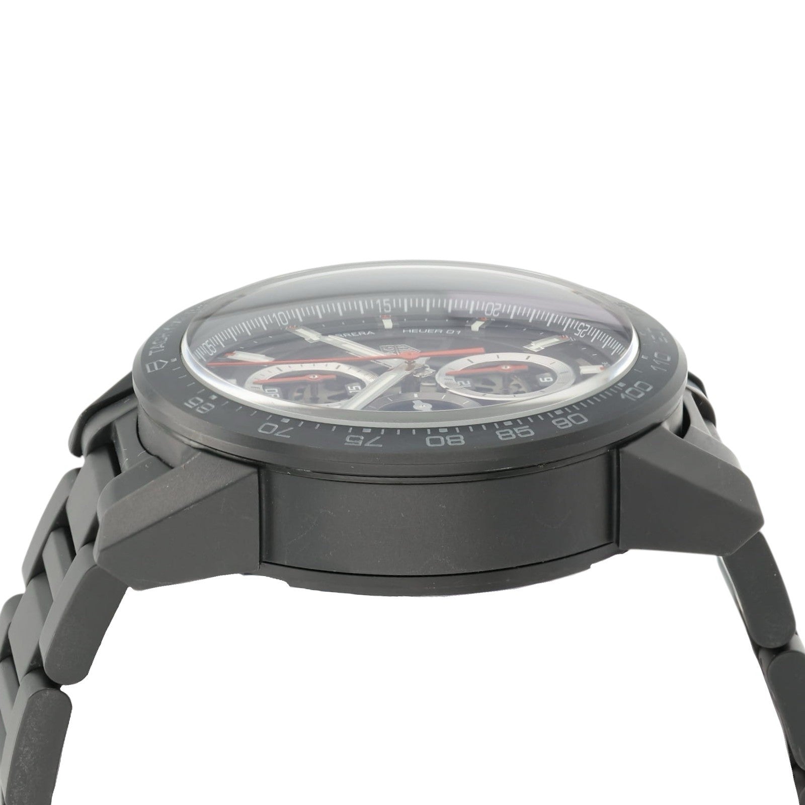 Tag Heuer Carrera Calibre Black Dial Ceramic 43mm Automatic Men's Watch CAR2090