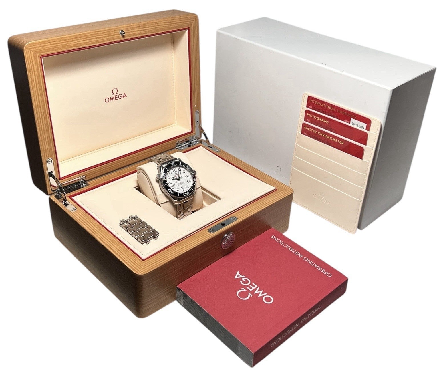 Omega Seamaster Steel White Dial 42mm Automatic Men's Watch 210.30.42.20.04.001
