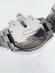 Cartier Roadster Chronograph Steel Black Dial 40mm Auto Men's Watch W62007X6