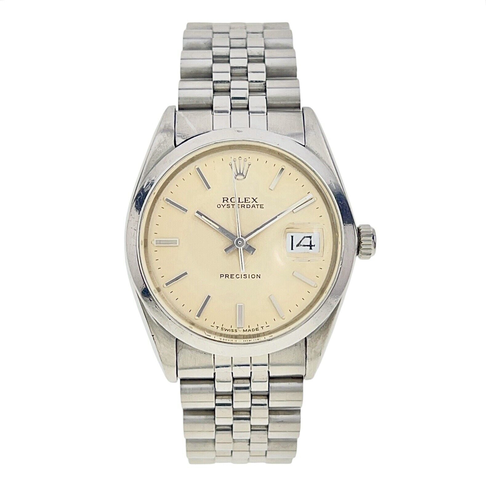 Rolex Oysterdate Precision Stainless Steel 34mm Manual Wind Men’s Watch 6694