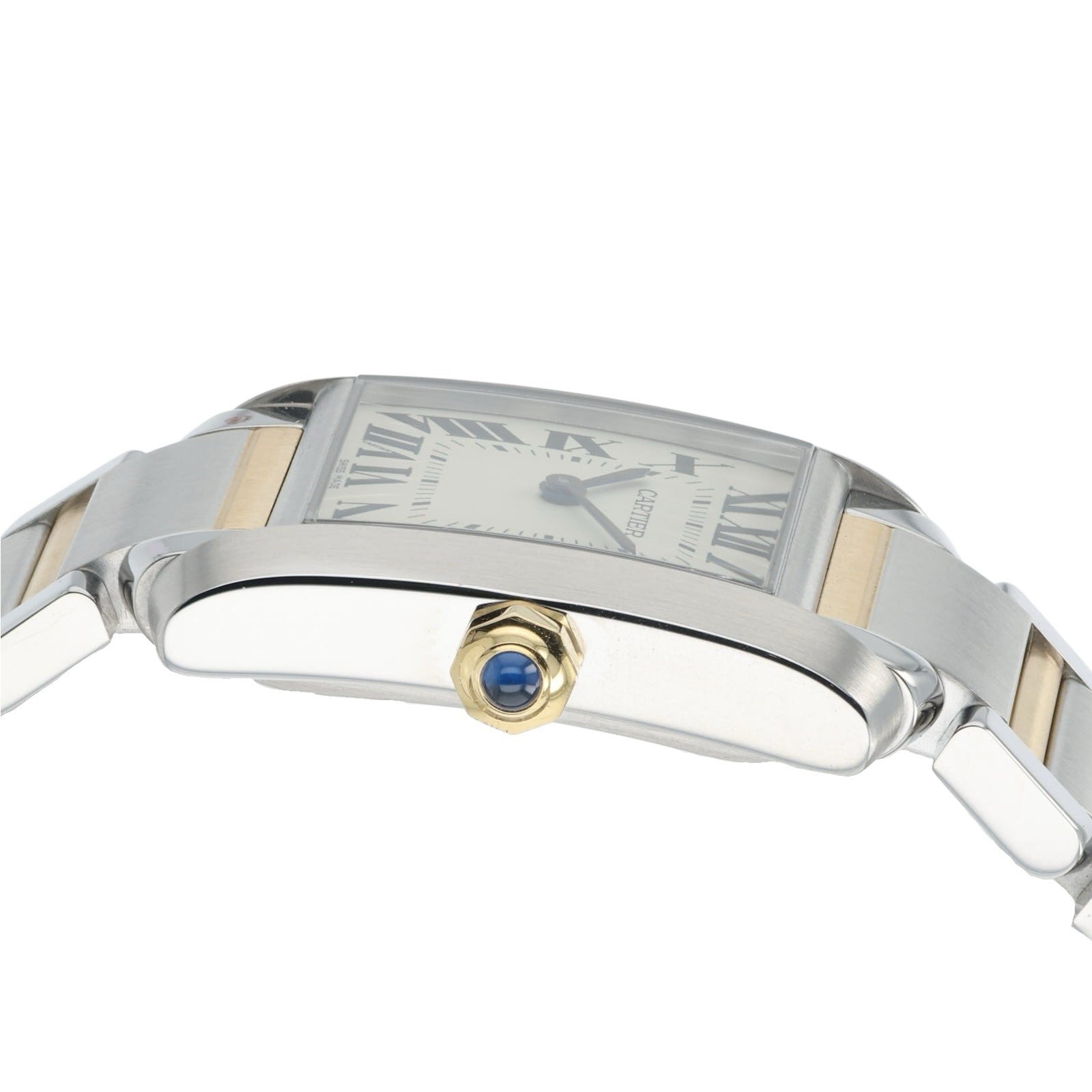 Cartier Tank Francaise Steel and Gold White Dial 25mm Quartz Women’s W2TA0003