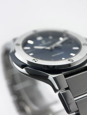 Hublot Classic Fusion Titanium 585.NX.7170.NX Titanium Casing Blue Dial