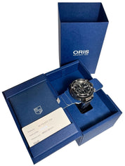 Oris ProDiver Chronograph Titanium Black Dial 51mm Automatic Mens Watch 7727
