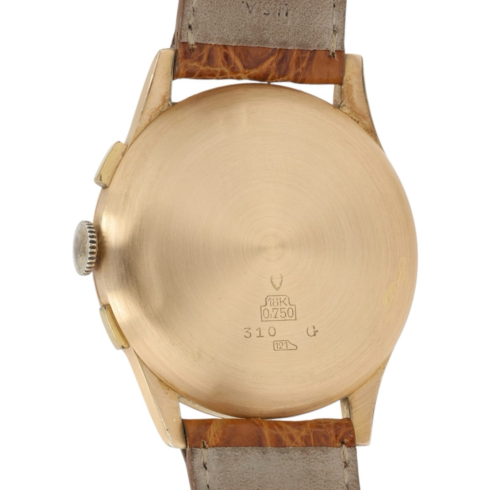 Accro 310 Silver Dial 18k Rose Gold 39.5mm Manual Wind Movement Mens Watch