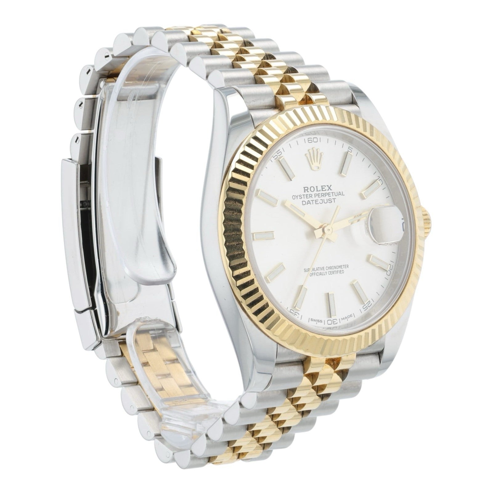Rolex Datejust Two Tone Silver Dial Gold & Steel 41mm Automatic Men’s 126333