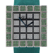 Chopard Ice Cube Diamond Paved Dial 18k White Gold Quartz Watch 7424/8