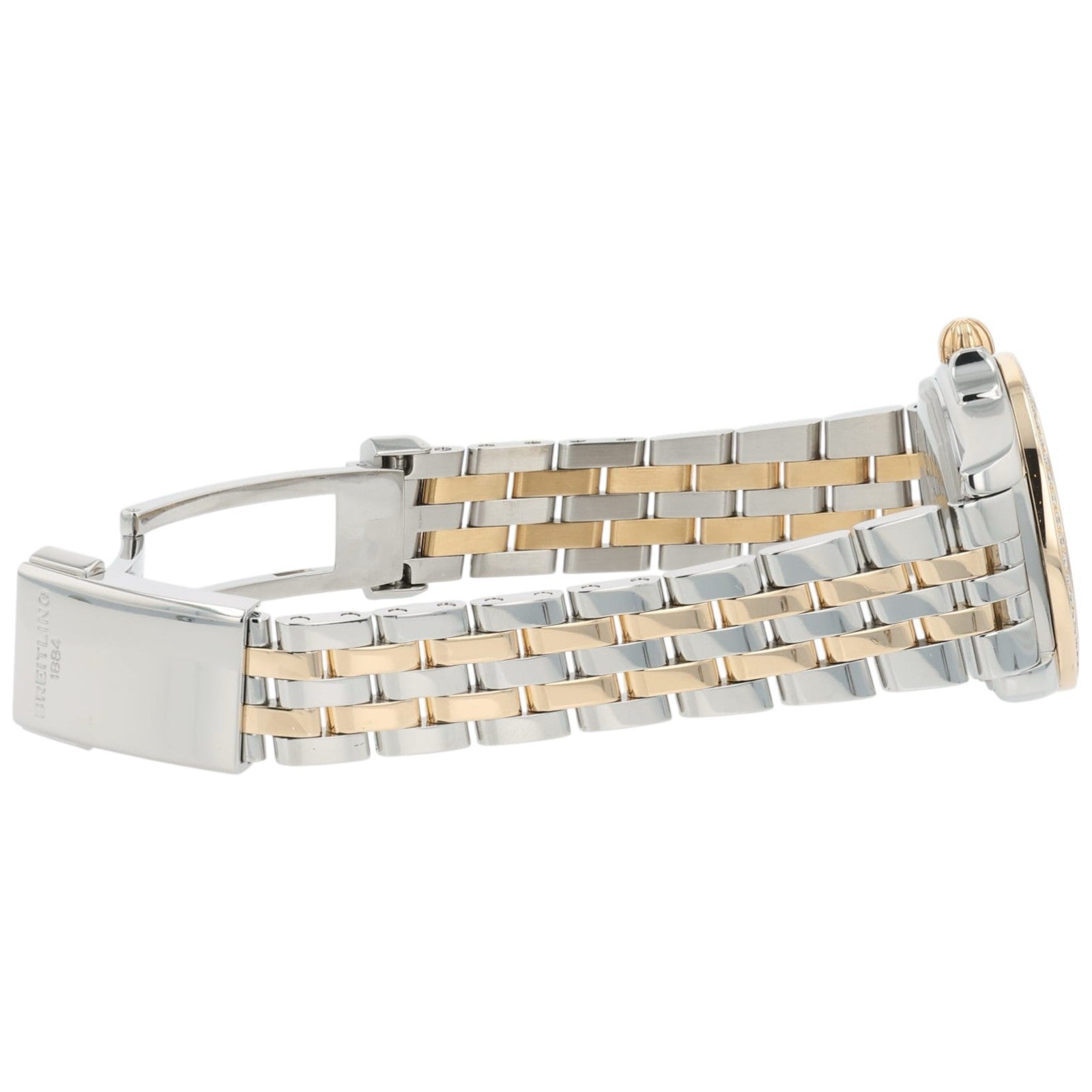 Breitling Ladies Galactic Sleek MOP Dial Gold & Steel 32mm Quartz Women’s C71330