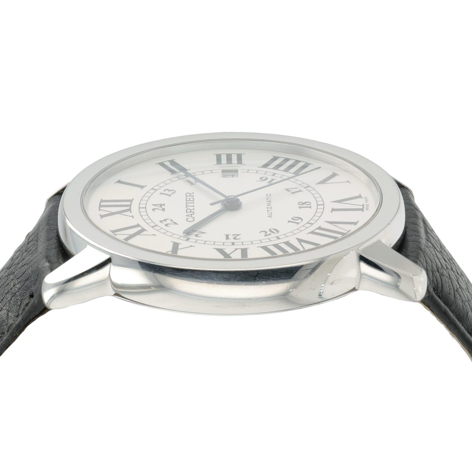 Cartier Ronde Solo Silver Dial Stainless Steel 42mm Automatic Men’s Watch 3802