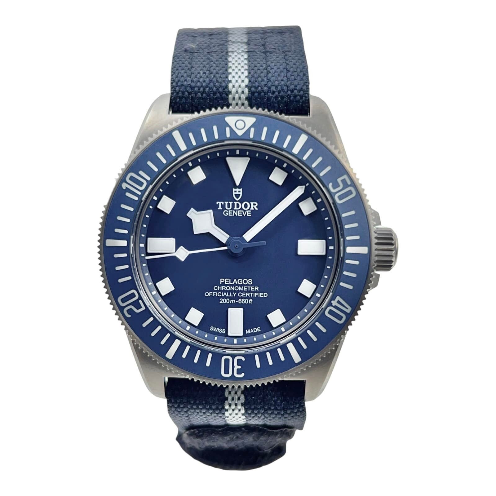 Tudor Pelagos FXD Blue Dial 42mm Automatic Mens Watch 25707B/22 - Box/Papers