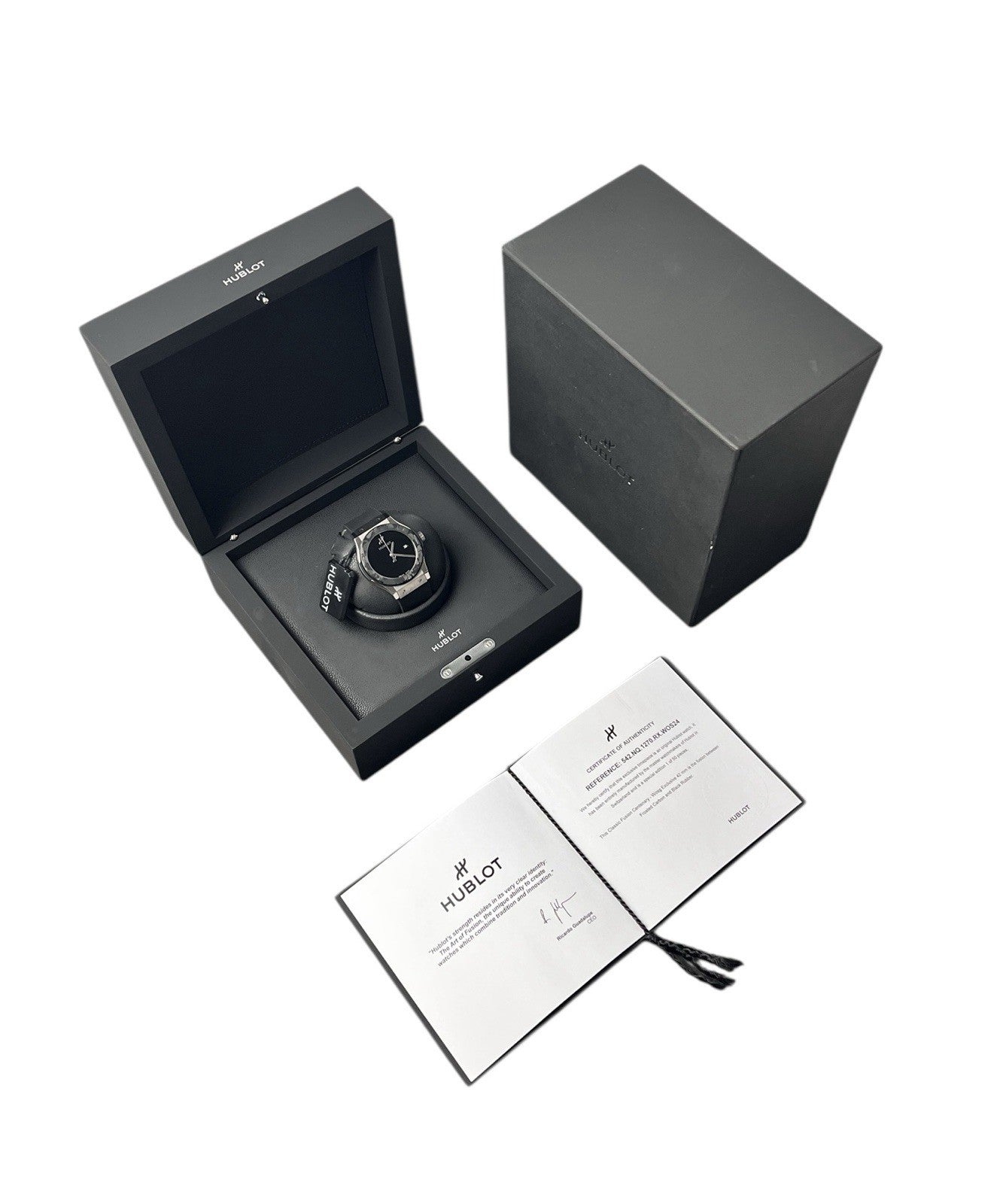 Hublot Classic Fusion 42mm Carbon Black Dial Centenary WOS Special Editon Watch