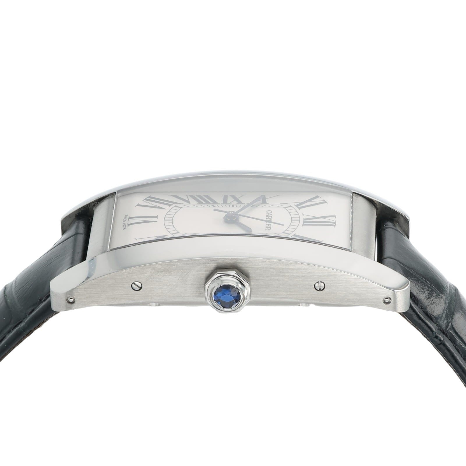 Cartier Tank Americaine Silver Dial Stainless Steel 26mm Auto Watch WSTA0018