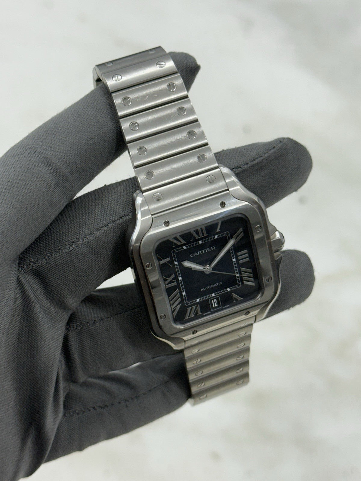 Cartier Santos De Cartier Large 40mm Stainless Steel Blue Dial WSSA0030