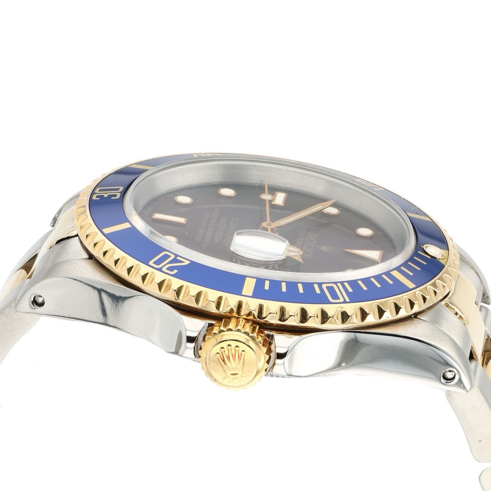 Rolex Submariner Date Gold & Steel Blue/Purple Dial 40mm Automatic Men’s 16613