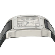 Cartier Santos Silver Dial Stainless Steel 38mm Automatic Men’s Watch W20076X8