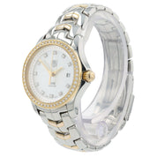 Tag Heuer Link Lady Mother Of Pearl Dial Gold & Steel 27mm Quartz Womens WJF1354