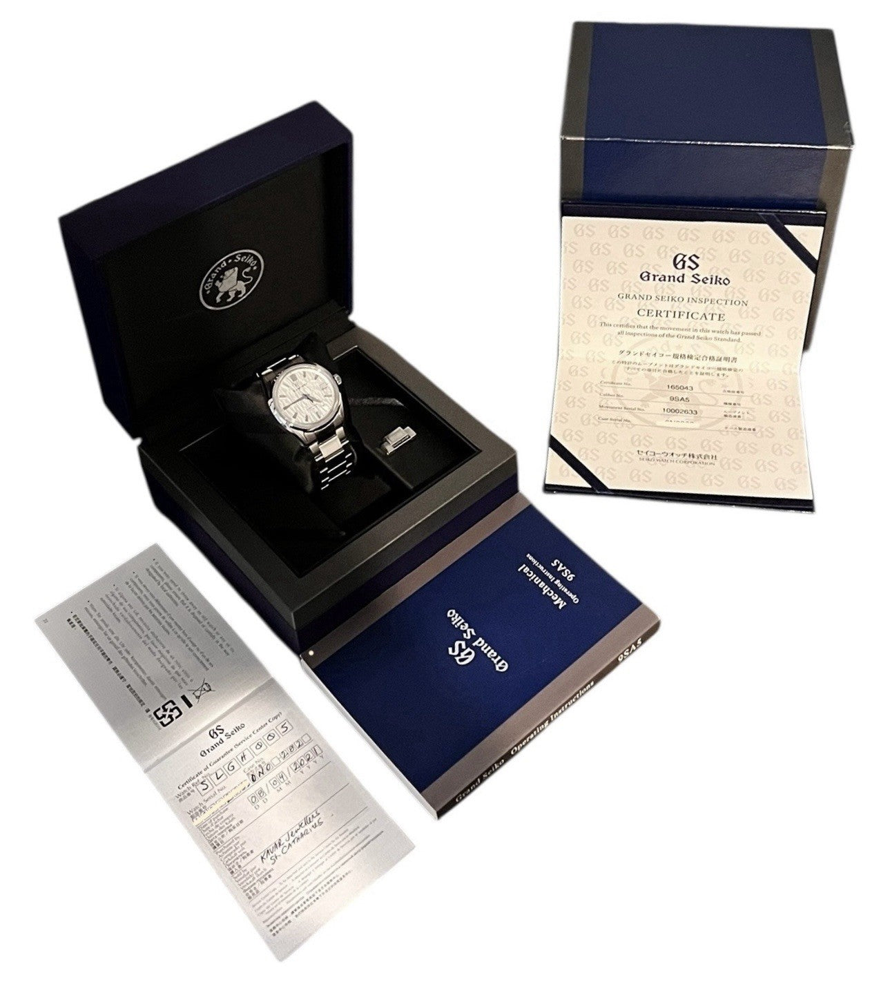 Grand Seiko Stainless Steel Silver Dial 40mm Automatic Mens Watch SLGH005