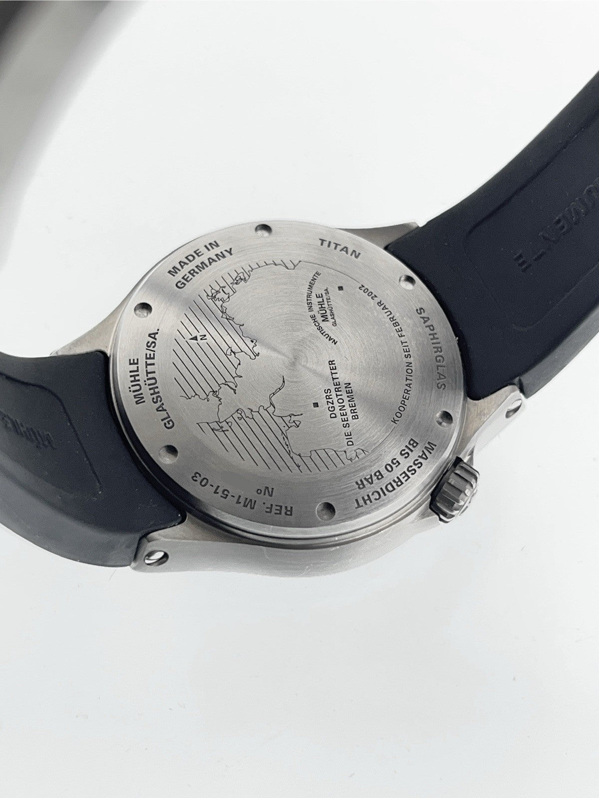 Muhle Glashutte Titanium Black Dial 43mm Automatic Men's Watch M1-51-03-KB