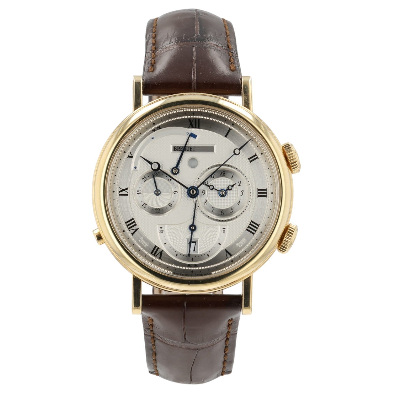 Breguet Classique Alarm Silver Dial 18k Yellow Gold 39mm Automatic Mens 5707BA