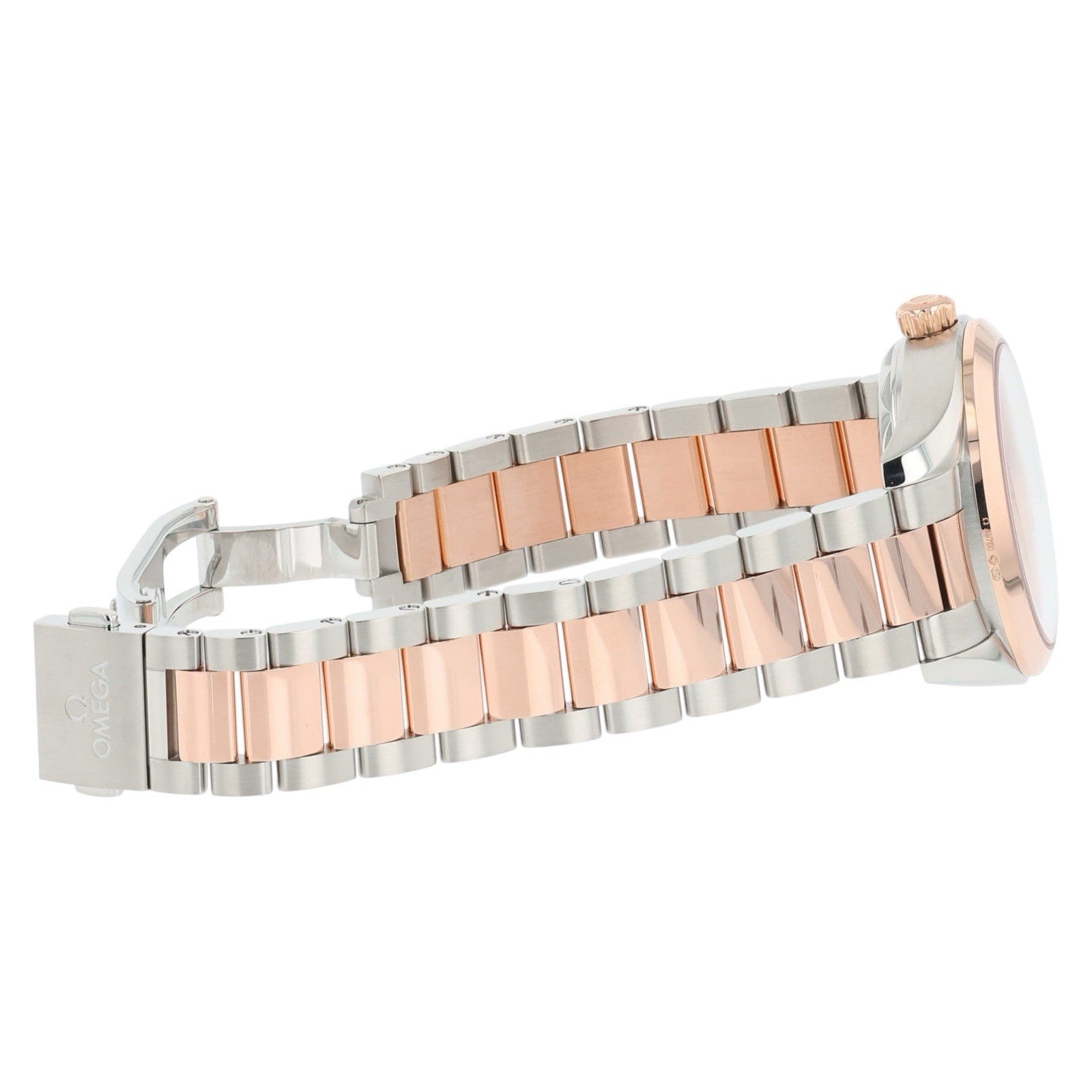 Omega Seamaster Blue Dial Steel & Rose Gold 34mm Auto Womens 220.20.34.20.03.001