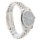 Rolex Datejust Stainless Steel Grey Dial 36mm Automatic Men’s Watch 1603