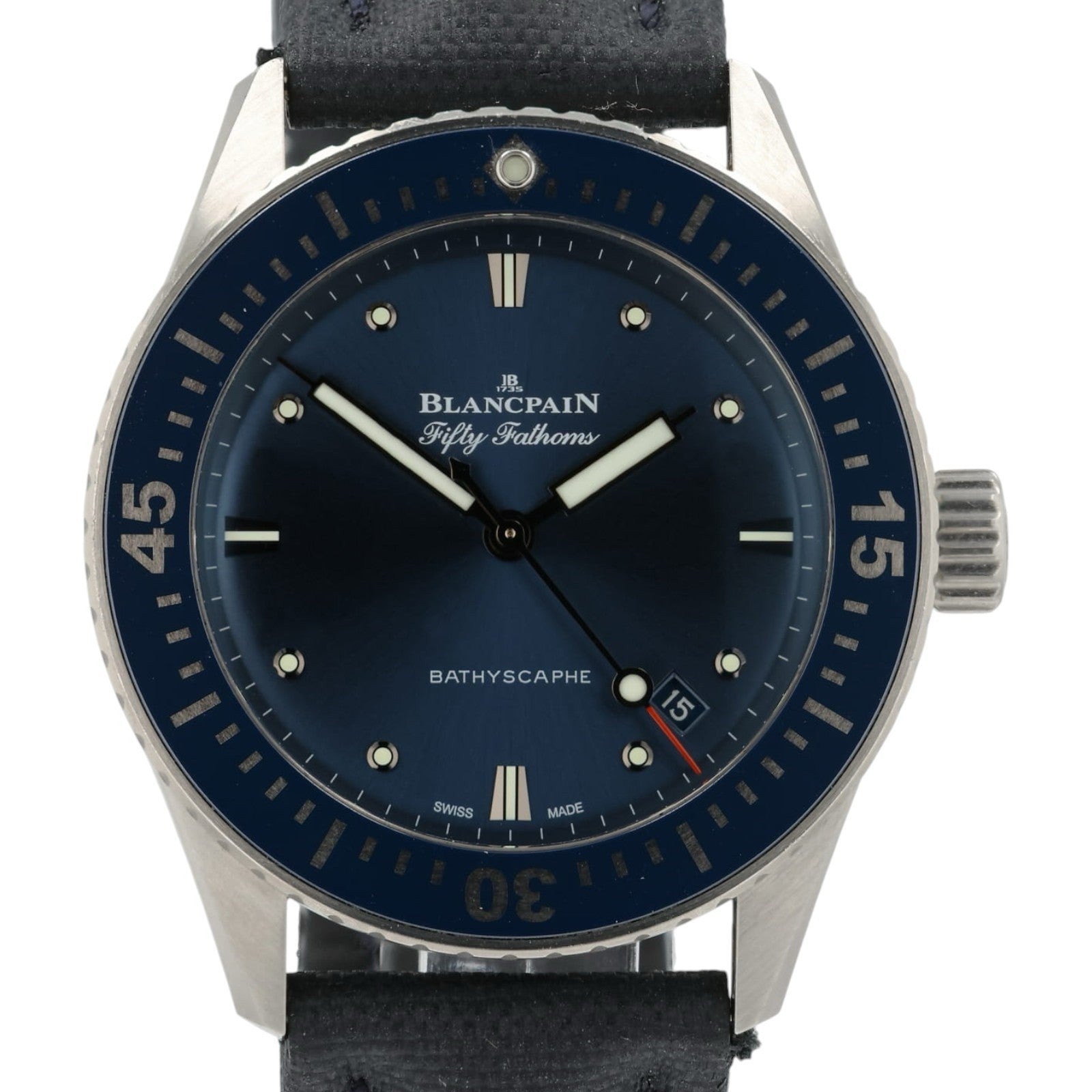 Blancpain Fifty Fathoms Blue Dial Steel 38mm Automatic Men’s 5100-1140-052A