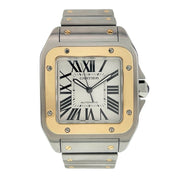 Cartier Santos XL Gold And Steel Silver Dial 38mm Automatic Men’s Watch W200728G
