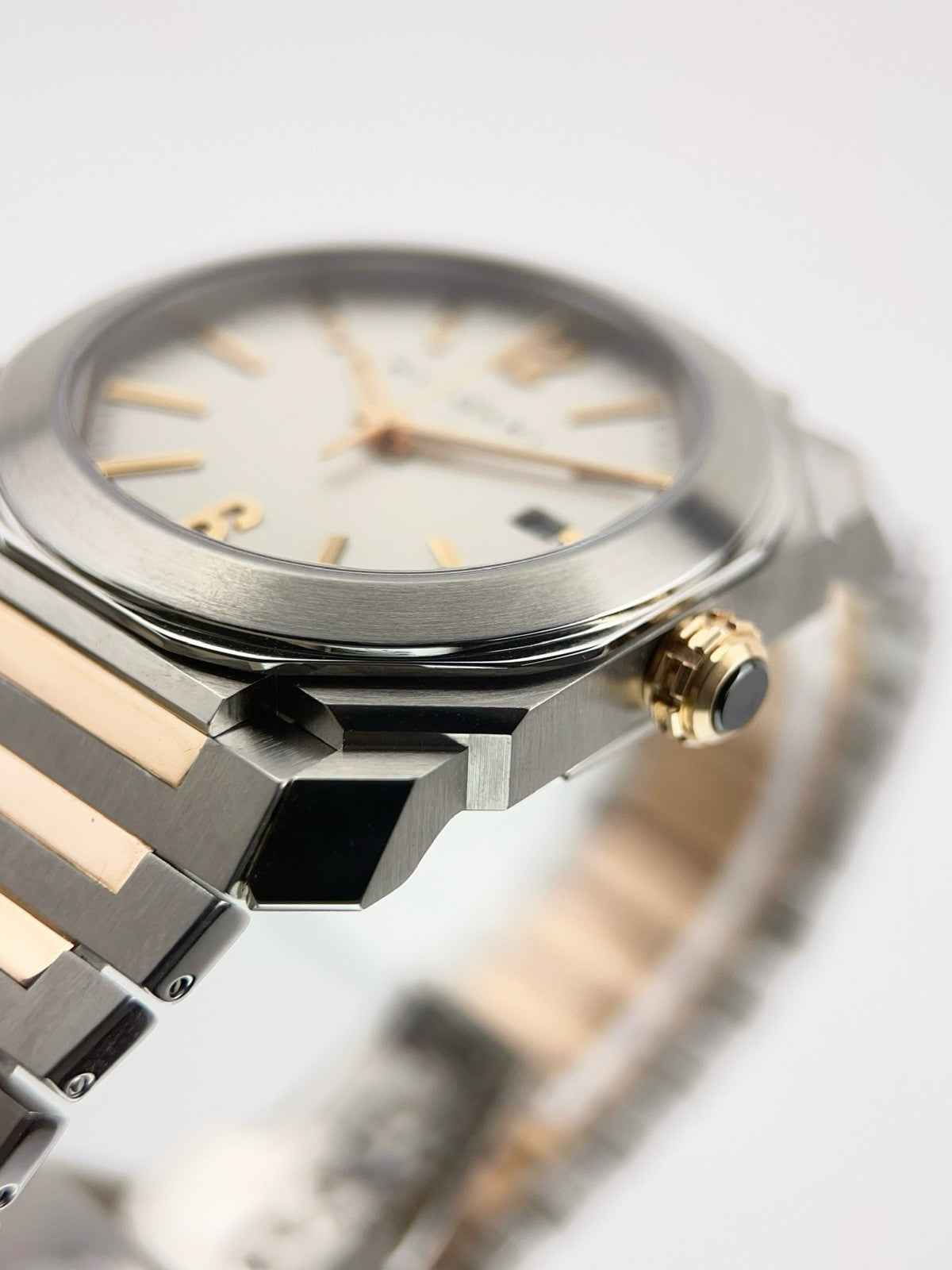 Gold and Steel Bvlgari Octo Solotempo BGO 38 S