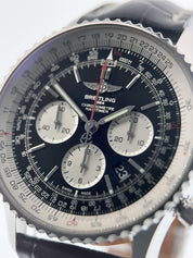 Breitling Navitimer Stainless Steel Black Dial 45mm Automatic Men's Watch AB0310