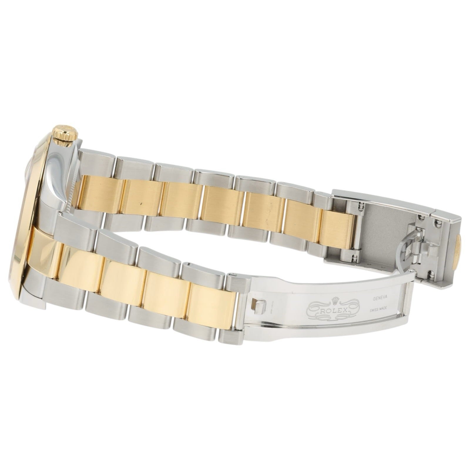 Rolex Datejust Champagne Motif Dial 18k Yellow Gold & Steel 41mm Mens 126303