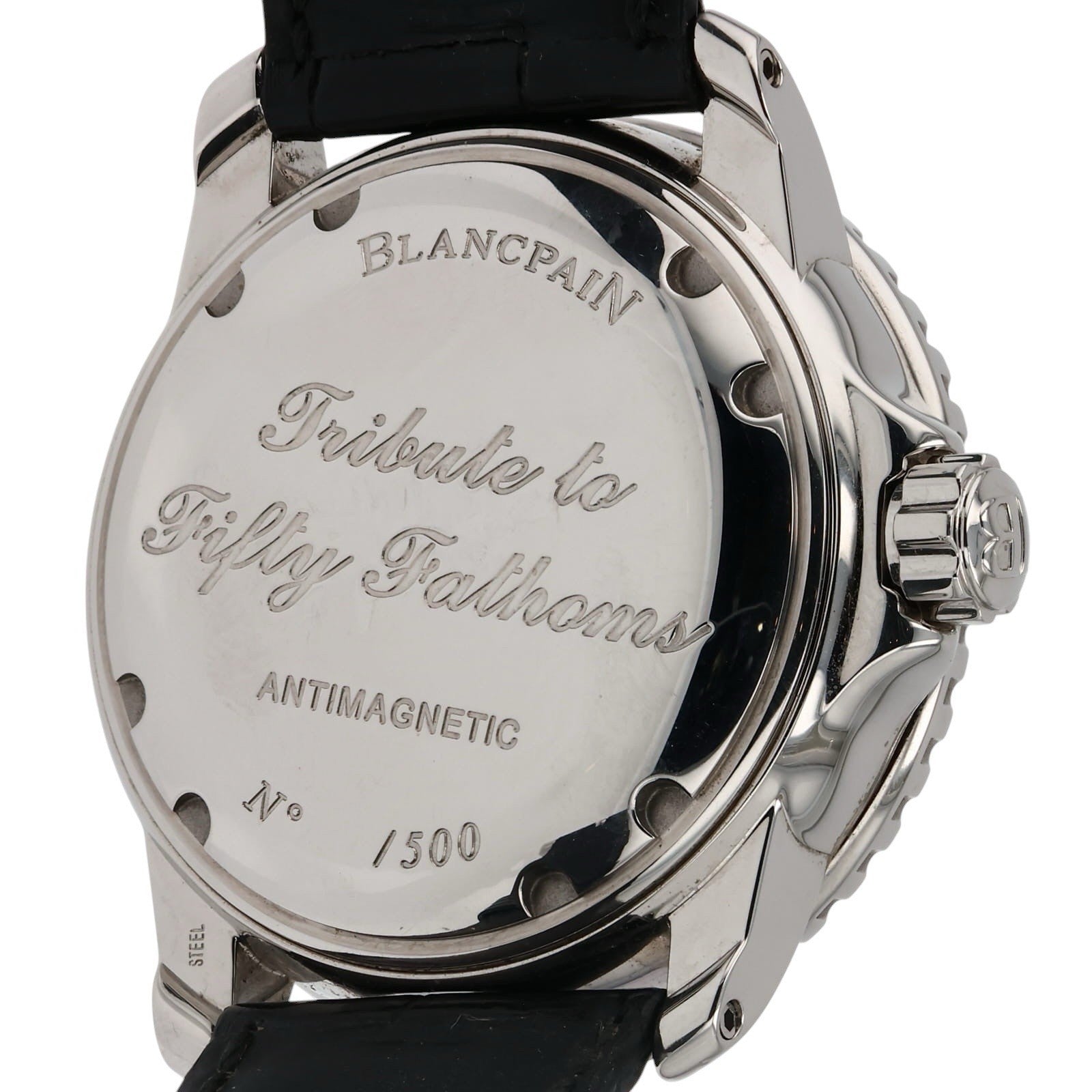 Blancpain Fifty Fathoms Steel Black Dial 45mm Automatic Men's Watch 5015B