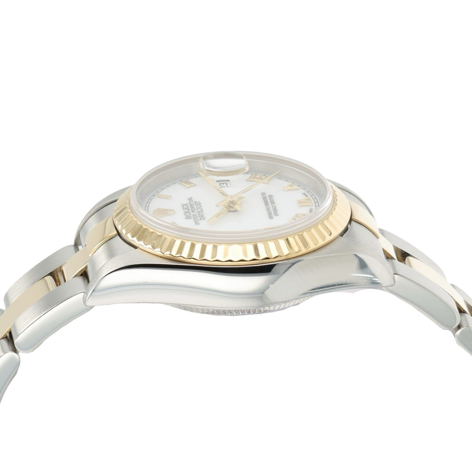 Rolex Lady Datejust White Dial Gold & Steel 26mm Automatic Womens Watch 69173