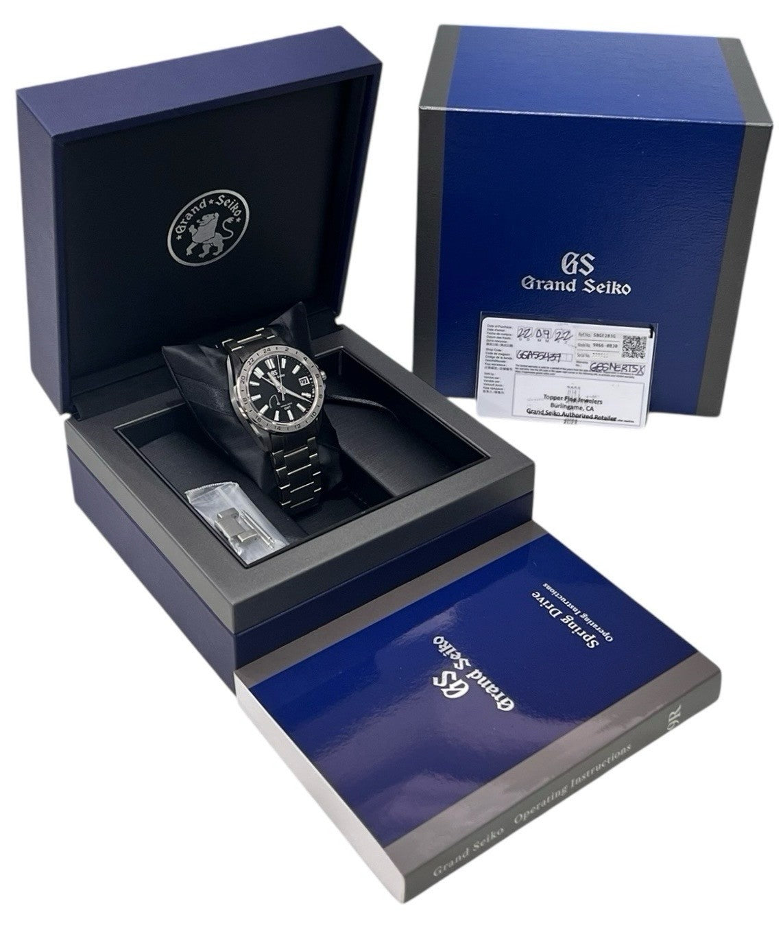 Grand Seiko Evolution Titanium Black Dial 41mm Automatic Men's Watch SBGE283G