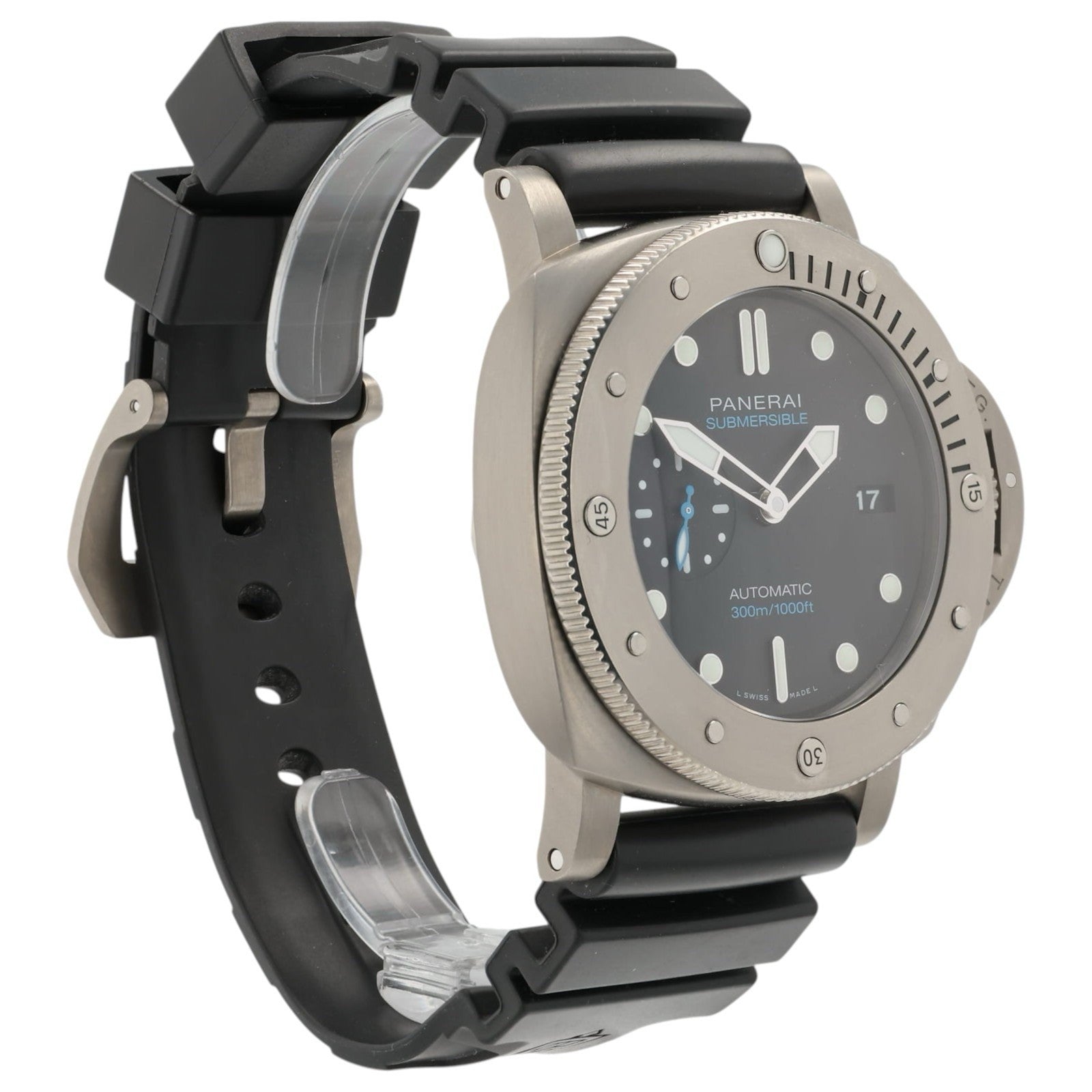 Panerai Submersible Black Dial Titanium 47mm Automatic Men’s Watch PAM01305